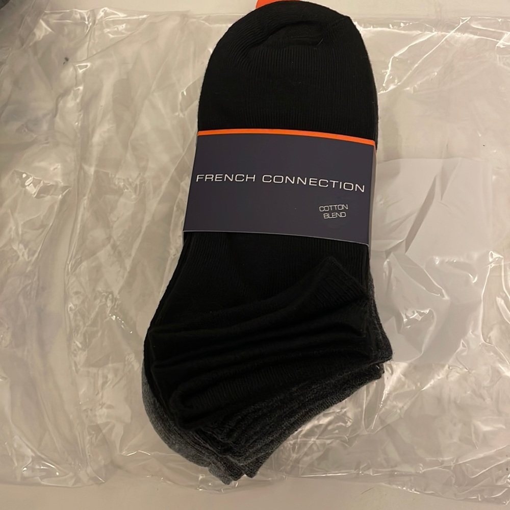 New French connection 10pk  low cut socks size 4-10.